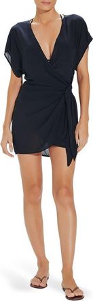 Vix Emily Cover-Up Minidress in Black at Nordstrom, Size X-Small