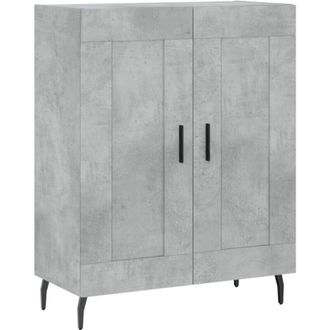 vidaXL Vidaxl - Aparador De Madera De Ingenier&iacute;a Gris Hormig&oacute;n 69,5x34x90 Cm