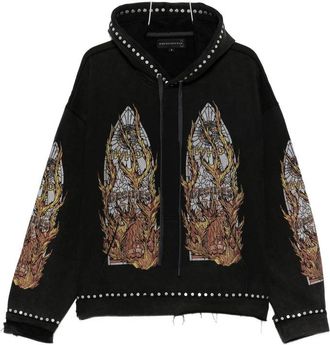 Who Decides War by Ev Bravado Felpe Nero-Uomo