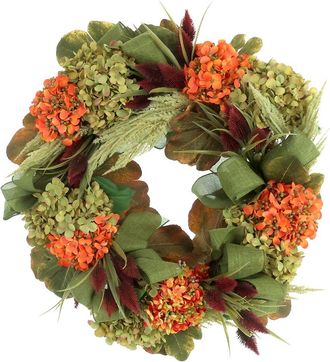 Creative Displays Inc. Handmade 26 Fall Wreath With Hydrangeas & Pampas