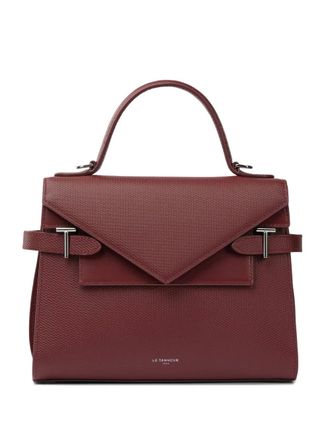 Le Tanneur medium Emilie double-flap tote bag - women - Leather/Fabric - One Size - Brown