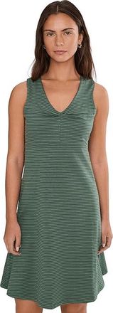 Toad&Co Rosemarie Sleeveless Dress Womens Dress Cilantro Pattern : MD, Tencel/Spandex/Lyocell