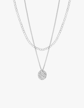 Tutti & Co Womens Shale Necklace - Silver