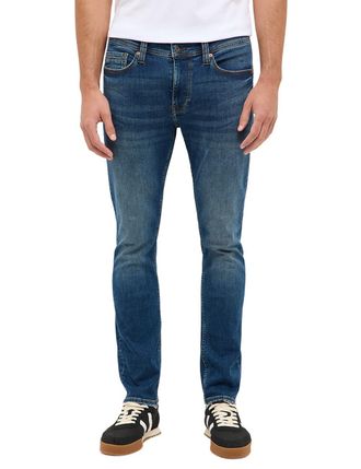 Mustang Slim-fit-Jeans MUSTANG Herren Style Vegas Slim, Herren, Gr. 32, L&auml;nge 32, 683 mittelblau, Denim/Jeans, 98% Baumwolle, 2% Elasthan, slim fit, Jeans Sli