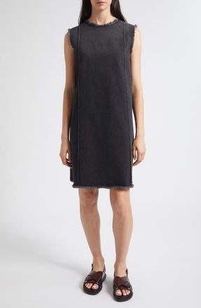 Marni Sleeveless Denim Dress in 00N99 Black at Nordstrom, Size 42