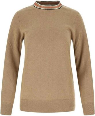 Burberry Stijlvolle Sweaters voor elke gelegenheid - Dames - Ronde hals truien - Bruin - XS - Truien & Vesten