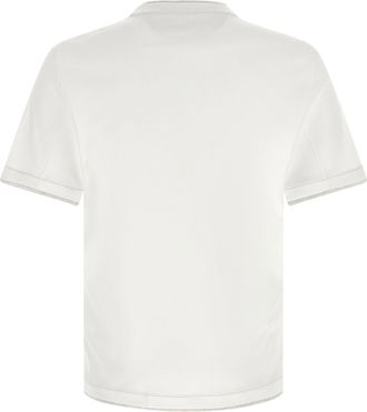 Brunello Cucinelli Double Layer Cotton Jersey T-shirt - White