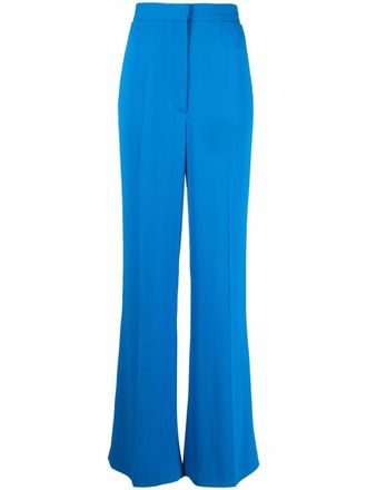 Stella McCartney high-waisted tailored trousers - women - Elastane/Viscose - 38 - Blue