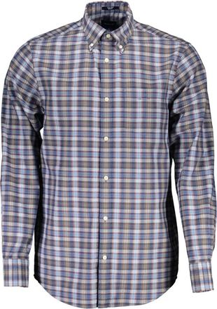 GANT Overhemden, Heren, Blauw, S, Blauw Overhemd met Lange Mouwen