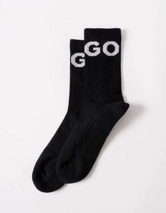 HUGO BOSS Mens HUGO Iconic 3-Pack Quarter Length Combed Cotton Socks NOS - Black 001 - Size: 6/6.5/7.5/7/11/10/8/8.5/12/9.5/9/11.5/10.5