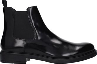 Prada Black Leather Ankle Mens Boots