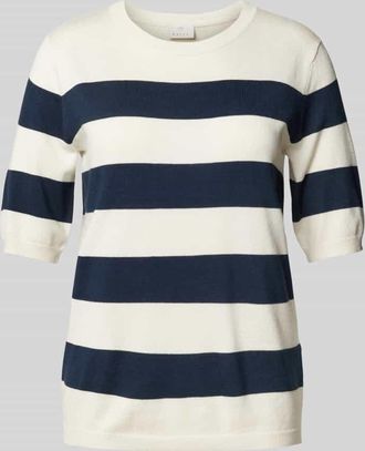 Kaffe Strickpullover mit 1/2-Arm Modell Mala in Marine, Gr&ouml;&szlig;e XS