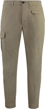 Dondup Robin Katoenen Broek - Heren - Slim Fit Broeken - Bruin - W33 - Katoen - Broeken