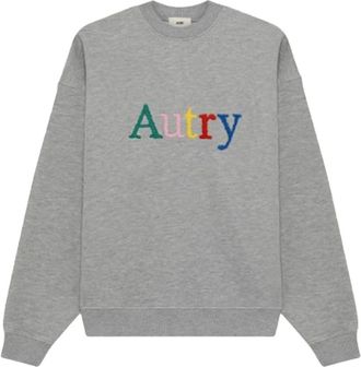 Autry 120D Jersey Sweatshirt - Heren - Sweatshirts - Grijs - M - Katoen - Hoodies & sweatvesten