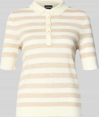 HUGO BOSS Regular Fit Poloshirt aus reiner Schurwolle Modell FIDENKA in Beige, Gr&ouml;&szlig;e XXL