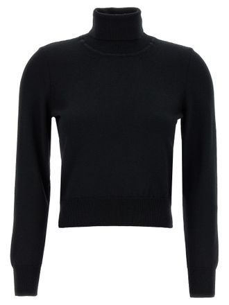 Antonino Valenti Black Merino Wool Womens Cardigan