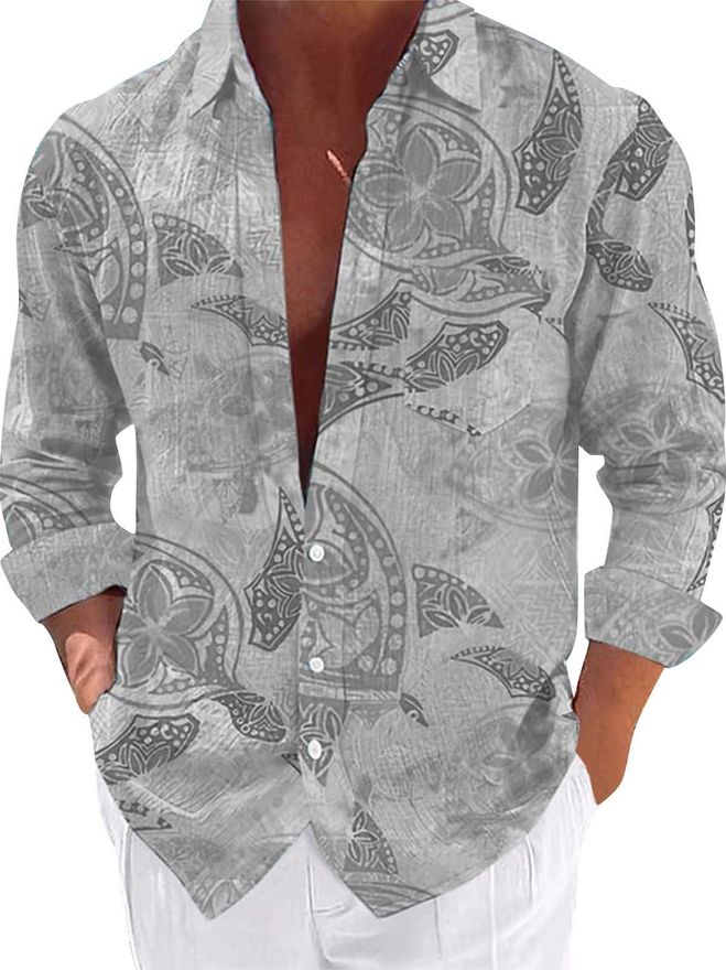 Womens Cotton Linen Shirts With Pocket Plus Size S-5X Clearance Long Sleeve Button Up Collared Tops Ladies Casual Solid Comfort Business Work Blouses