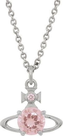 Vivienne Westwood Reina Crystal-embellished orb Necklace - Pink - One Size