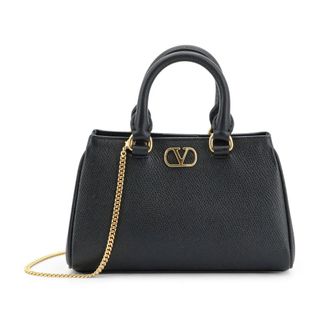 Valentino Garavani Mini VLogo Signature Tas - Dames - Handtassen - Zwart - ONE Size - Leer - Tassen
