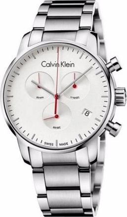 Calvin Klein Elegante en functionele zilveren quartz horloge - Heren - Horloges - Grijs - ONE Size - Accessoires
