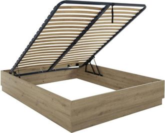 Gami Letto contenitore 140 x 190 cm finitura rovere - TIDY