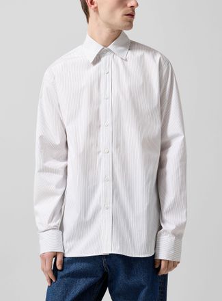 Filippa K Mens Striped poplin shirt