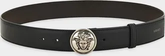 Versace Medusa Leather Belt