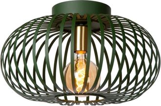 Lucide Lucide - manuela - Flush Ceiling Light - Ø39.5cm- 1xE27 - Green