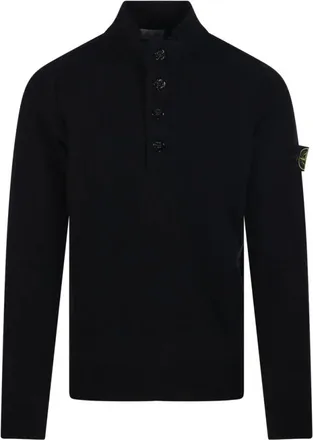 Stone Island Heren, Truien, Zwart, Maat: XL Wol