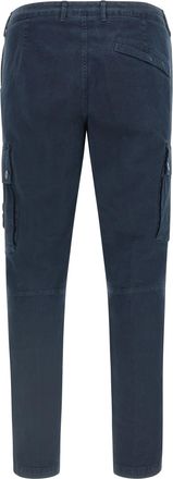Stone Island Mens Blue Cotton Cargo Pants