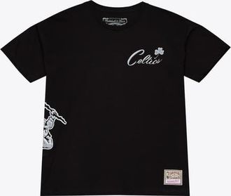 Mitchell & Ness Mens Mitchell & Ness Black Boston Celtics Chrome Heritage T-Shirt at Nordstrom, Size Xxx-Large