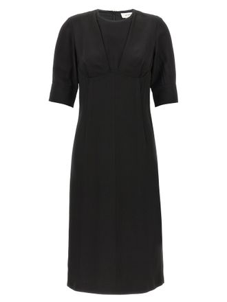 Sportmax Black Viscose Midi Womens Dress