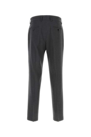 Dolce & Gabbana Mens Dark Grey Wool Blend Pant Melangegrigi Exterior: Virgin Nylon Pantaloni