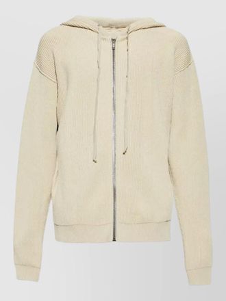 Rick Owens ribbed virgin wool zip hoodie