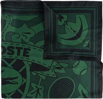 Lacoste Sjaal met logoprint - Groen