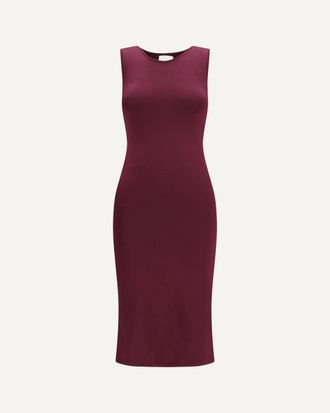SA SU PHI Sleeveless slim-fit long silk Dress Female 40