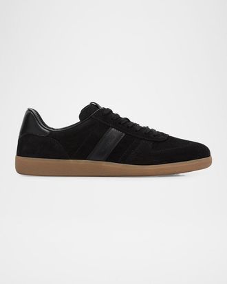 Tom Ford Men & apos;s Suede T Low-Top Sneakers