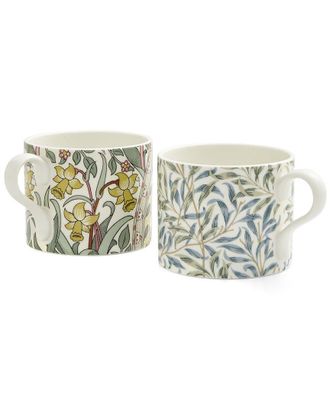 Spode Morris & Co. Set Of 2 Daffodil & Willow Bough Mugs