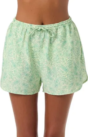 O'Neill Millie Paisley Shorts in Citron at Nordstrom, Size X-Small