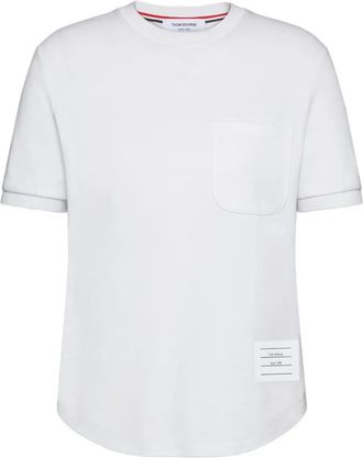 Thom Browne T-shirt in cotone - Bianco