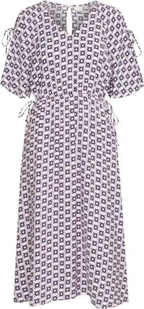 Ichi Ichi, Kleedjes, Dames, Veelkleurig, XS, Vierkante Ikat Aop Jurk