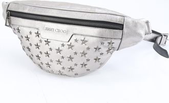 Jimmy Choo London Leather Shoulder Bag Sling Bag (Pre-Owned)