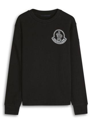 Moncler New Badge Logo-print Cotton Sweatshirt - Black - Xxxl