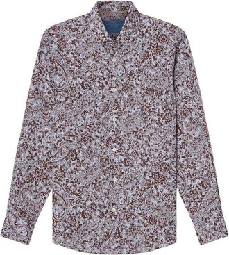 Robert Talbott Reynolds Floral Paisley Print Shirt