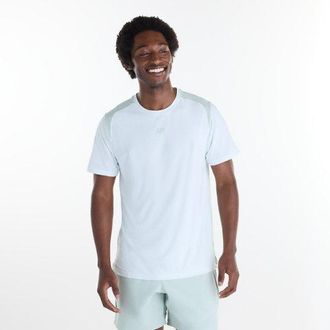 New Balance Mens Tournament NYC Top in Green Poly Knit, size X-Large
