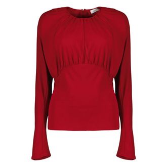 Paco Rabanne Blouses, female, Red, Size: XL Jersey Top