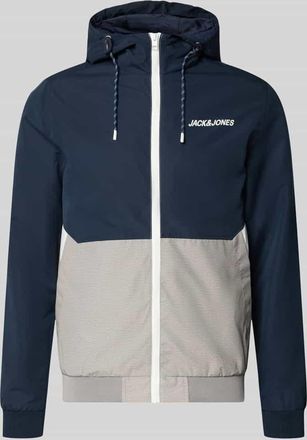 Jack & Jones Jack & Jones Jacke mit Kapuze und Rei&szlig;verschluss Modell RUSH in Marine, Gr&ouml;&szlig;e XXL