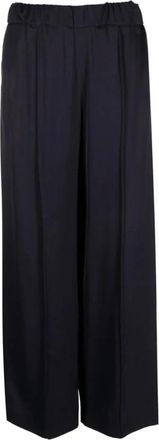 Jil Sander Wide Broeken - Dames - Wijde Broeken - Blauw - S - Broeken