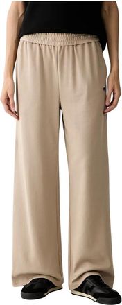 Karl Lagerfeld Ikon Trainingsbroeken - Dames - Sweatpants - Beige - M - Katoen - Broeken