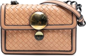 Bottega Veneta Pre-owned Bottega Veneta Nappa Intrecciato Mirror Lens Double Sided Flap Shoulder Bag 7CXJSZ6ESYT8L8RB